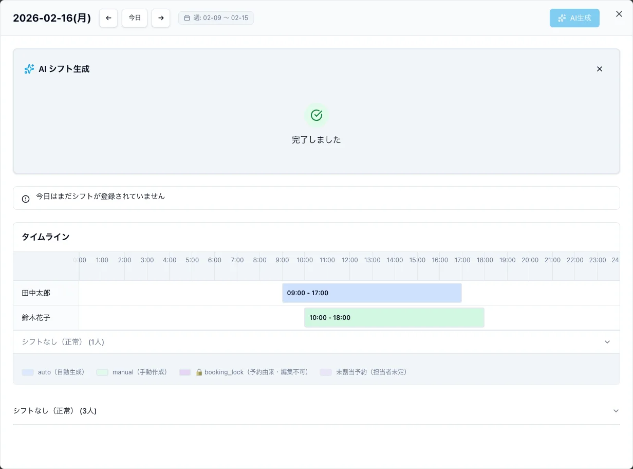 AI生成結果の適用完了